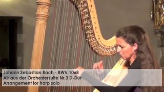 Air  Johann Sebastian Bach Silke Aichhorn  Harfe  Harp [upl. by Llimaj]