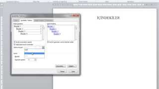 Word İçindekiler Tablosu Oluşturma [upl. by Sacul]