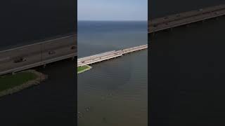 Causeway Bridge over Lake Pontchartrain in Louisiana is the longest bridge in the world over water [upl. by Leirraj880]