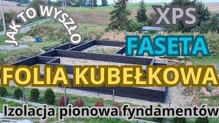 Faseta XPS Folia kubełkowa Hydroizolacja Termoizolacjabudowa domu parterowego [upl. by Peltier]