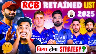 RCB Retained Players 2025  RCB RETENTION amp RTM STRATEGY IN IPL 2025  कैसे होगा Retained [upl. by Tnahsin]