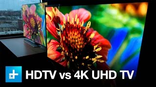 4K UHD TV vs 1080p HDTV  Side by Side Comparison [upl. by Teplitz]