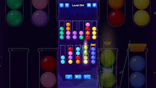 Ball Sort Level 254 Walkthrough Solution AndroidiOS [upl. by Eyeleen]