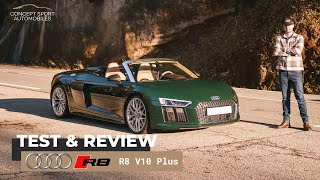 Audi R8 V10 Plus Spyder Audi Exclusive Goodwood Green Test amp Review idyllique  😄 [upl. by Milt291]