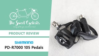 Shimano PDR7000 105 SPDSL Cycling Pedal Review  feat Adjustable Tension  Low Stack Height [upl. by Kelvin181]