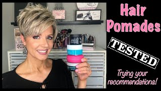 Testing More Hair Pomades  Trying Your Recommendations [upl. by Asilenna]