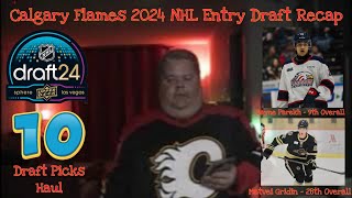 Calgary Flames 2024 NHL Entry Draft Recap [upl. by Winne]