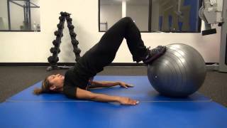 Stability Ball Glute Bridge [upl. by Yelena266]