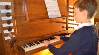 Gigue PC Hartung played by Antoine Anneessens at Petit Enghien on a pipe organ [upl. by Ollopa]