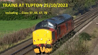 Trains at Tupton Derbyshire 25 10 2023 [upl. by Wj89]