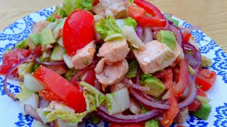 DİETİK  AVOKADO SALATI САЛАТ ИЗ АВОКАДО AVOCADO SALAD [upl. by Aihsa]