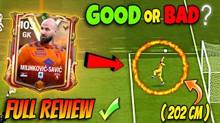 FC MOBILE 24S TALLEST GK  🤯  MAXED OUT 103 OVR MILINKOVIC SAVIC FULL REVIEW ✔️  fcmobile [upl. by Duthie]