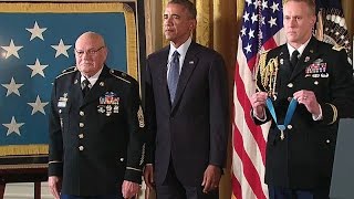 President Obama Awards the Medal of Honor [upl. by Darahs]