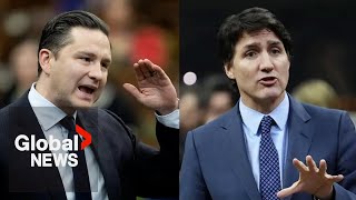 Poilievre laughs at Trudeau’s take on inflation quotDid he realize budgets dont balance themselvesquot [upl. by Mikahs]