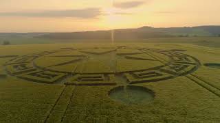 Ghost of Sixpenny Handley CROP CIRCLE 1272018 4k60p [upl. by Gyimah37]