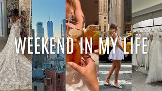 NYC VLOG wedding dress appointments mom  friends join soulcycle etc [upl. by Traci]