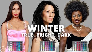 How to Find your Color Season  Seasonal Color Analysis True Bright amp Dark Winter [upl. by Hyacinthie]