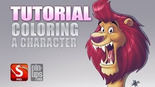 Autodesk Sketchbook Pro Tutorial  Coloring A Character [upl. by Annaerda]