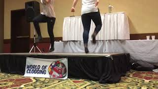 The Thomas Sisters World of Clogging Advanced Steps Workshop [upl. by Ayalahs]