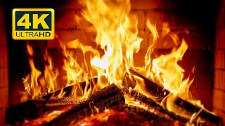 🔥 Cozy Fireplace 4K 12 HOURS Fireplace with Crackling Fire Sounds Crackling Fireplace 4K [upl. by Carmelle]