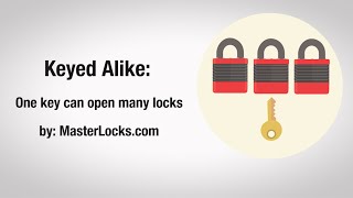 What are Keyed Alike Padlocks [upl. by Ellecrad]