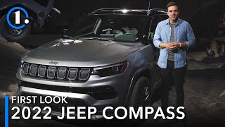 2022 Jeep Compass First Look UpClose Details [upl. by Haldis]