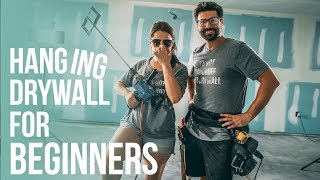 How To Hang Drywall for Beginners  Nestrs [upl. by Singer]