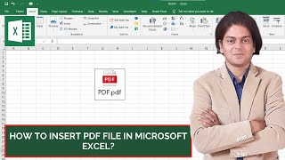 How to insert PDF file in Microsoft excel [upl. by Tybie]