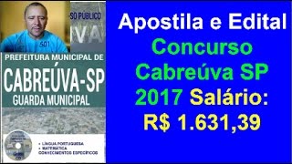 Apostila Guarda Municipal Concurso Cabreúva SP 2017 [upl. by Baelbeer]