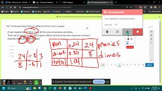 Elmhorst Math Understanding Ratios Using PPT Tables minor grade [upl. by Susejedairam]