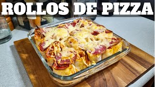 Rollitos de TORTILLA con JAMON y QUESO 🍖🧀🍕  William Priets [upl. by Ostler]