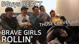 SO SPICY Brave Girls 브레이브걸스  롤린 Rollin 5Guys MV REACT [upl. by Ahsemo]