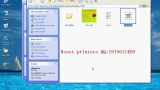 Printer RESET VIDEO XP 225 Adjustment Program resetter [upl. by Iarahs]