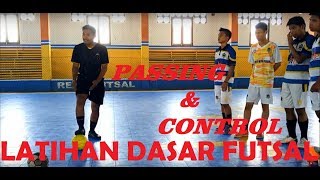 Latihan Dasar Futsal Part 1  Passing amp Control [upl. by Schick]