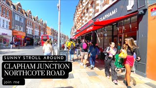 London 4K HDR  Sunny Northcote Road Clapham Junction Best place to eat your lunch [upl. by Helge315]