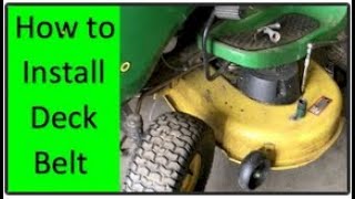 How to Replace Belt John Deere Riding Mower Lawn Mower Repair install Fix S150 S160 S170 S180 [upl. by Avaria]