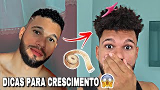 DICAS PARA O CABELO CRESPO E CACHEADO CRESCER MAIS RÁPIDO 📏 😱 tudo oque eu faço [upl. by Ymmaj]