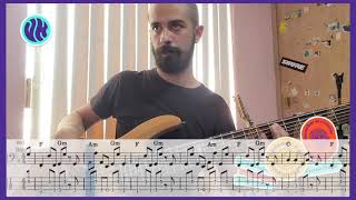 Material Girl  Madonna  bass cover  Tabs [upl. by Mateya]