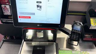 NCR Self Checkout at ASDA Chadwell Heath Romford [upl. by Hoxsie]