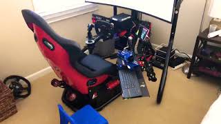 Rseat RS1 Fanatec DD1 and Samsung 49 inch [upl. by Elvin]