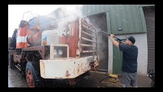 Abandoned Kenworth C540 Truck First Drive amp Clean In 30 Years diesel truck project rust car [upl. by Sparrow]