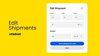 Edit Shipments on Whatnot [upl. by Araid]