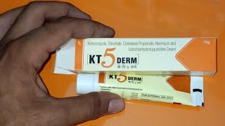 KT 5 DERM CREAM USE IN HINDIREVIEW IN HINDICLOBETASOL ALL CREAM IN INDIAKHUJLI KA BEST CREAM [upl. by Niloc]