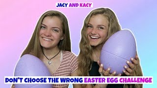 Dont Choose the Wrong Easter Egg Challenge  Jacy and Kacy [upl. by Enasus]