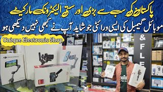 Unique Electronic Shop  Mobile Gimbal Price in Pakistan  Saddar Karachi [upl. by Okoyik]