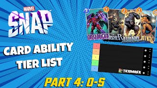 Marvel Snap Card Ability Tier List Part 4 OS [upl. by Nettie]