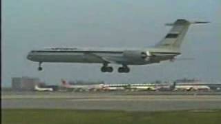 Aeroflot landing in Miami Ilyushin Il 62M [upl. by Anirpas]