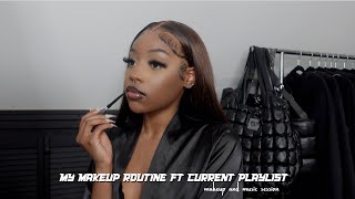 my makeup routine ft my current playlist  get ready with me [upl. by Eneryc]