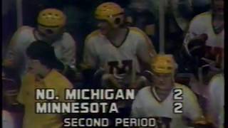 3221980 NMU vs Minnesota NCAA Hockey Tournament last 4 minutes 2nd Period [upl. by Ehud]