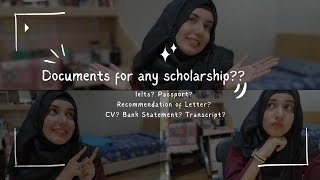 Common documents for Any Scholarship  Where to Start What do you need 🇵🇰🇰🇷 [upl. by Jarrod]